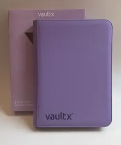 Vault X Just Purple 9-Pocket Exo-Tec Zip Binder - 360 Cards - New - Image 1