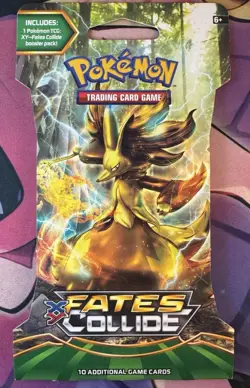 Pokemon TCG: XY-Fates Collide SLEEVED Booster Pack (10 Cards) Delphox Artwork! 820650801136 - Image 1