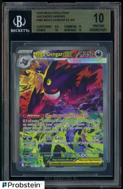 2026 Pokemon Mega Evolution Ascended Heroes #284 Mega Gengar Ex SIR BGS 10 - Image 1