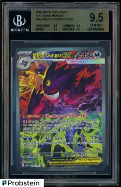 2026 Pokemon Mega Evolution Ascended Heroes #284 Mega Gengar Ex SIR BGS 9.5 - Image 1