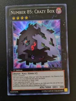 Near Mint Yugioh Number 85: Crazy Box NUMH-EN033 Super Rare 1st Edition - Image 1