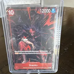 Namco One Piece CCG Shanks OP09-004 Emperors New World Foil Alt Art SR Rush - Image 1