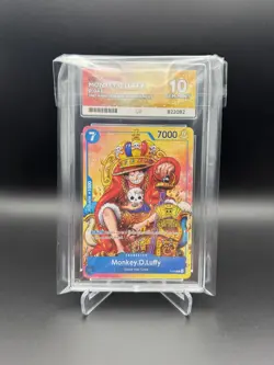One Piece Monkey D.Luffy 2nd Anniversary Stamped Promo P-043 ACE 10 - Image 1