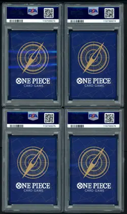 Lot of (10) PSA 10 Sequential One Piece English 1st Anniversary Set w/ Luffy - Image 3