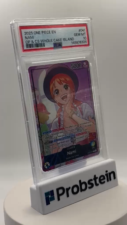 2025 One Piece EN OP & CS Whole Cake Island #041 Nami PSA 10 GEM MINT - Image 2