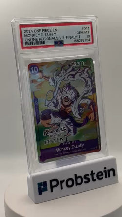 2024 One Piece Online Regionals V2 Finalist Monkey D Luffy #P-041 PSA 10 - Image 2