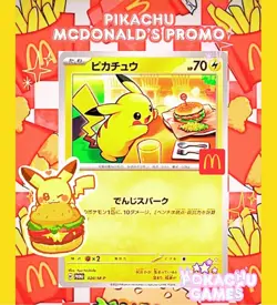 🇨🇦Pikachu 020/M-P McDonald's Promo Pack 2025 Pokemon Card Japanese Sealed - Image 1