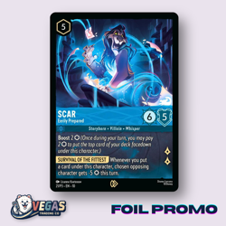 Scar Eerily Prepared 21/P3 Foil Promo Whispers in the Well NM Disney Lorcana - Image 1