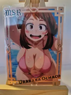 Ochaco | My Hero Academia | MSR Metal Card 107/200 | Anime Waifu - Image 1