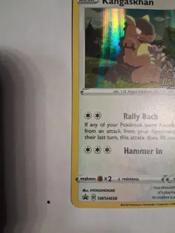 (See Desc) Kangaskhan Darkness Ablaze Prerelease Black Star Promo Pokemon Card - Image 3