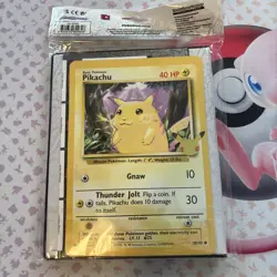 Pokemon TCG 25th Anniversary First Partner Collector’s Binder Pikachu Card Jumbo 820650809606 - Image 2