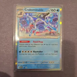 Crabominable SVP 134 Stellar Crown Prerelease Promo NM Pokemon Card - Image 1