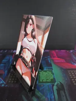 Tifa Lockhart Final Fantasy Custom Art Card NM Anime Waifu Collectible - Image 2