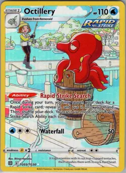 Octillery TG03/TG30 SWSH09: Brilliant Stars Trainer Gallery - Pokemon Card - NM - Image 1