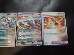 Roaring Moon ex SVP 067 Holo Black Star Promo + Cosmos Holos Pokemon Card Set NM - Image 3