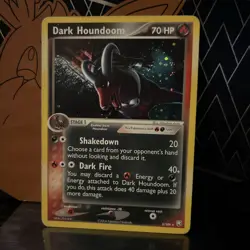 Vintage Rare Holo Dark Houndoom HP 5/109 EX Team Rocket Returns TCG Pokemon Card - Image 1
