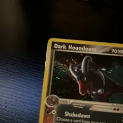 Vintage Rare Holo Dark Houndoom HP 5/109 EX Team Rocket Returns TCG Pokemon Card - Image 4