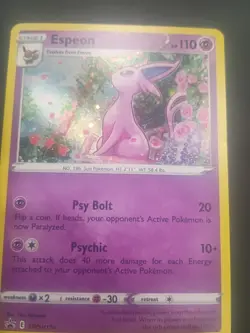 Pokemon Espeon TCG SWSH174 Black Star Promo Holo Card NM-/LP +Condition - Image 2