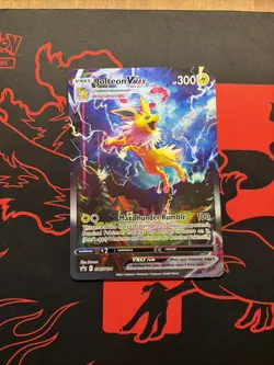 JUMBO Jolteon VMAX Card Alt Art SWSH184 Pokemon Premium Collection - Image 1
