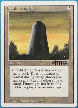 Basalt Monolith Revised PLD Artifact Uncommon SIGNED CARD (518333) ABUGames - Image 1