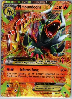 M Houndoom EX 22/162 XY - BREAKthrough - Pokemon Card - LP - Image 1