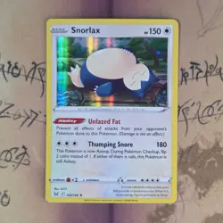 Snorlax 143/196 Lost Origin Holo Rare NM Pokemon Card English - Image 1