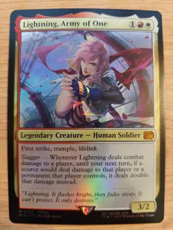 Lightning, Army of One - 0233 (Final Fantasy) - Near Mint NM - Mythic - Foil - Image 1