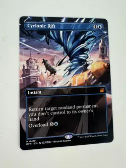 Cyclonic Rift (Anime Borderless) 419 Ravnica Remastered LP MTG - Image 1