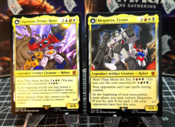 Megatron, Tyrant & Optimus Prime, Hero MTG - Regular LIGHT PLAYED - Image 1