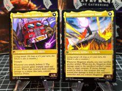 Megatron, Tyrant & Optimus Prime, Hero MTG - Regular LIGHT PLAYED - Image 2