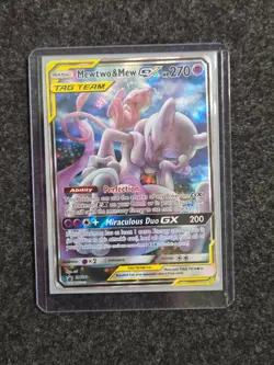 Mewtwo & Mew GX SM191 Sm Holo TagTeam - & 5 other Mewtwo cards - Image 2