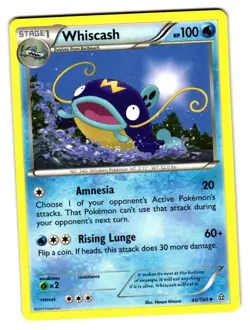 Whiscash 40/160 Uncommon Primal Clash Pokemon Near Mint - Image 1