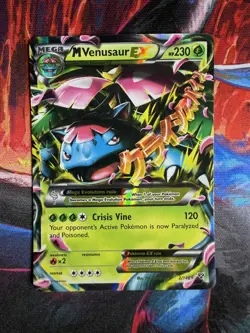 Pokemon M Venusaur EX 2/146 XY Ultra Rare Full Art Holo Mega Card - Image 1