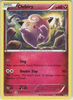 Clefairy & Hypno~RARE ARTIST TOMOKAZU Komiya- FAIRY Gallery~Pastel Pokemon Cards - Image 1