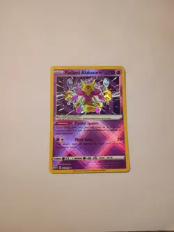 Pokemon TCG Radiant Alakazam Silver Tempest 059/195 Holo Radiant Rare - Image 1