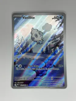 Vanillite 111/086 Pokemon TCG Rare White Flare Holo Card (Near Mint) NM - Image 1