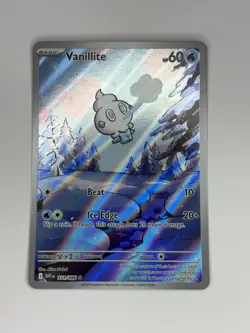 Vanillite 111/086 Pokemon TCG Rare White Flare Holo Card (Near Mint) NM - Image 2