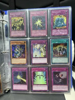 YuGiOh 300 all Holographic Card Collection Binder Organized NM Cards In Sleeves - Image 3