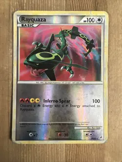 Rayquaza Holo Rare 20/95 DAMAGED Call Of Legends Pokemon TCG 2011 - Image 1