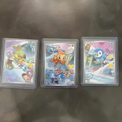 Pokemon TCG First Partner Illustration Collection Series 1 Gen 4 Sinnoh Starters - Image 1