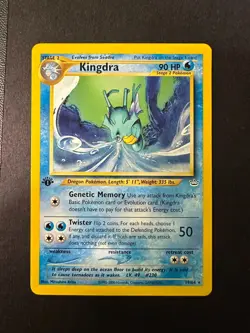 Pokemon TCG - Kingdra 19/64 Rare - Neo Revelation 1st Edition NM - Image 1