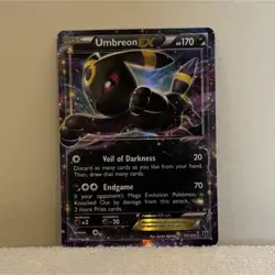 Pokemon Umbreon EX 55/124 Fates Collide Holo Full Art Ultra Rare 170 HP 2016 - Image 1