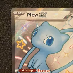 Mew EX 216/091 Paldean Fates Holo Shiny Full Art NM Pokemon TCG #LA2 - Image 2