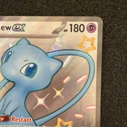 Mew EX 216/091 Paldean Fates Holo Shiny Full Art NM Pokemon TCG #LA2 - Image 3