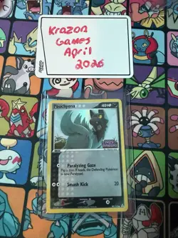 Poochyena 80/110 Reverse Holo Stamped NM-VLP Pokemon TCG EX Holon Phantoms - Image 1