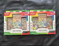 Pokemon TCG: First Partner Illustration Collection Series 1 Lot (2 Boxes) Sealed - Image 1