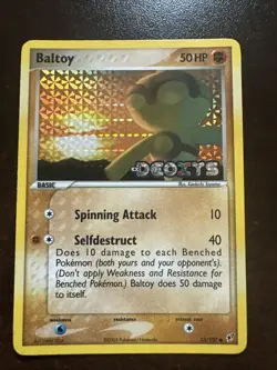 Baltoy 52/107 Reverse Holo Stamped MP Pokemon TCG EX Deoxys - Image 1
