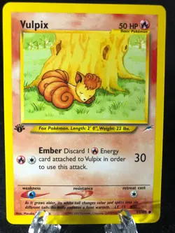 Vulpix 91/105 Neo Destiny 1st EDITION Pokemon TCG WotC NM Never Played! - Image 1