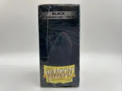 SEALED Dragon Shield Black Matte 100 standard size card sleeves - Image 2