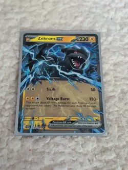 Pokemon TCG Zekrom EX 034/086 NM Pack Fresh Black Bolt - Image 1